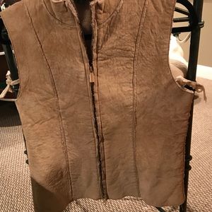 Express Tan Suede vest